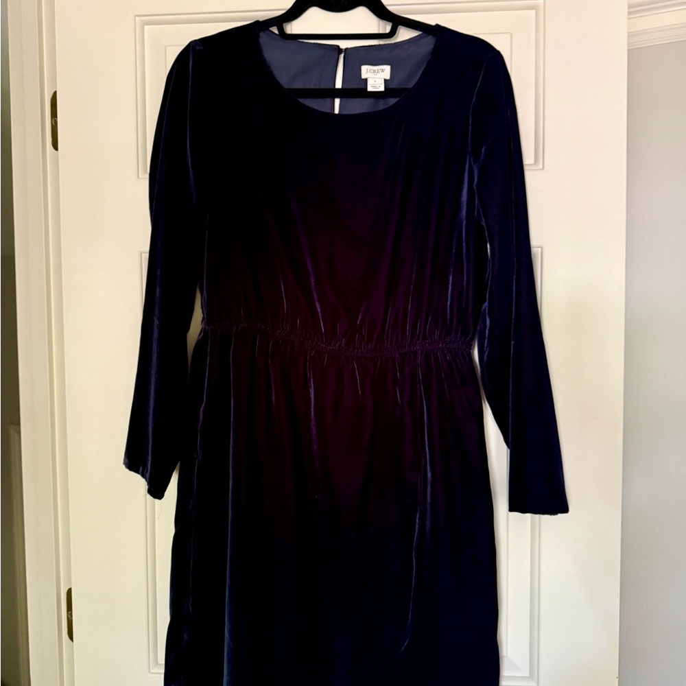 J. Crew Navy Long Sleeve Sheath Dress